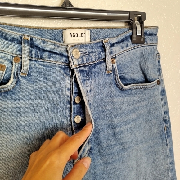 AGOLDE Nico High Rise Slim Fit Jeans Sz 27 - Picture 5 of 10